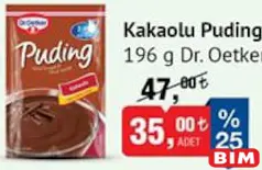 DR. OETKER KAKAOLU PUDİNG 196 G
